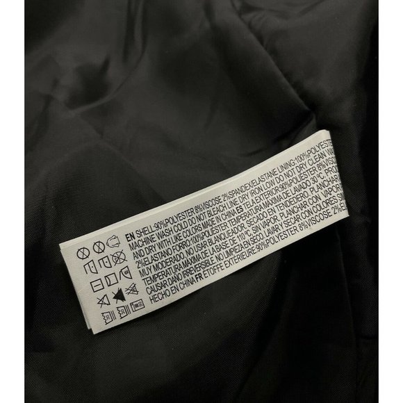 NWT Forever 21 Juniors Black Small Long Sleeved Collared Breasted peacoat Coat S - Picture 9 of 12